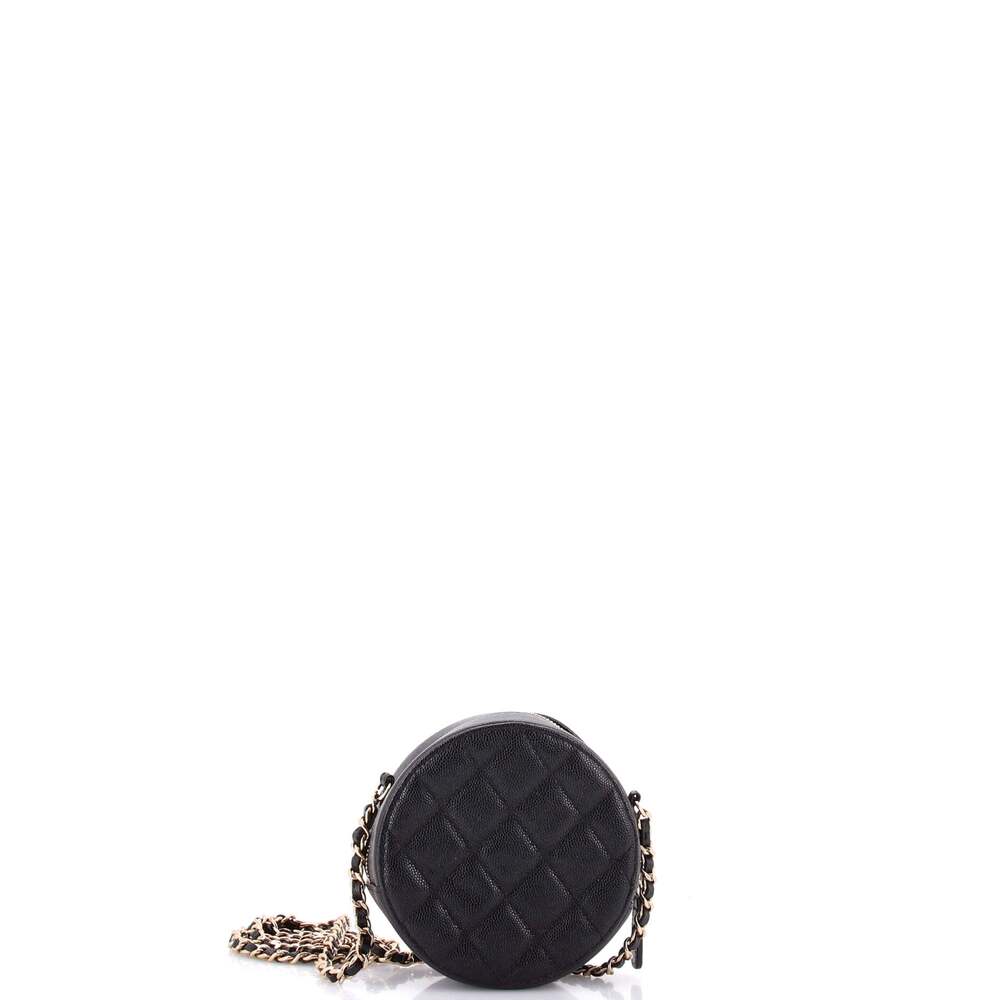 Chanel Round Clutch With Chain Quilted #247588C31B - Picture 3 of 6
